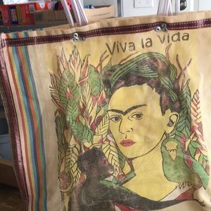Vintage frida beach bag